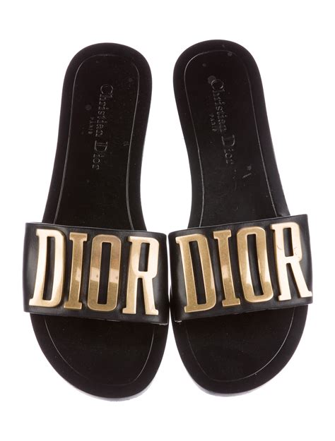 chrisitan dior sandals|Dior sandals women black.